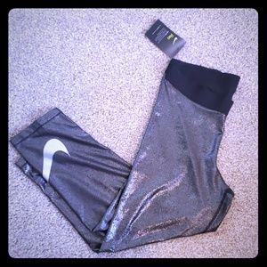 Nike Dri-Fit Metallic Black Leggings